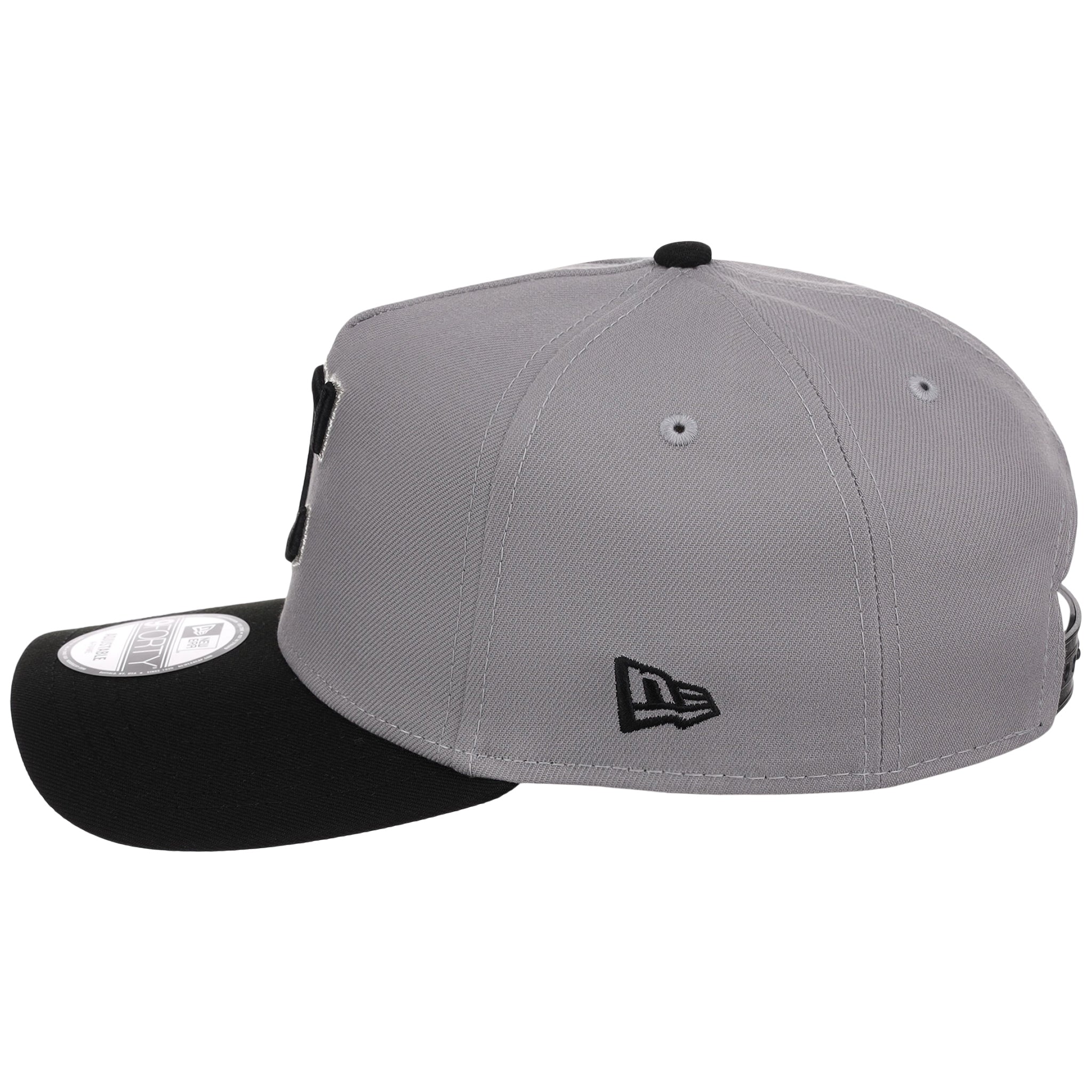 Cleveland Indians MLB Gray x Black FASHION CORE New Era 9FORTY A-Frame