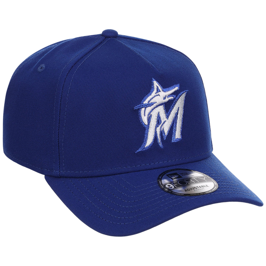 Miami Marlins MLB Royal Blue FASHION CORE New Era 9FORTY A-Frame