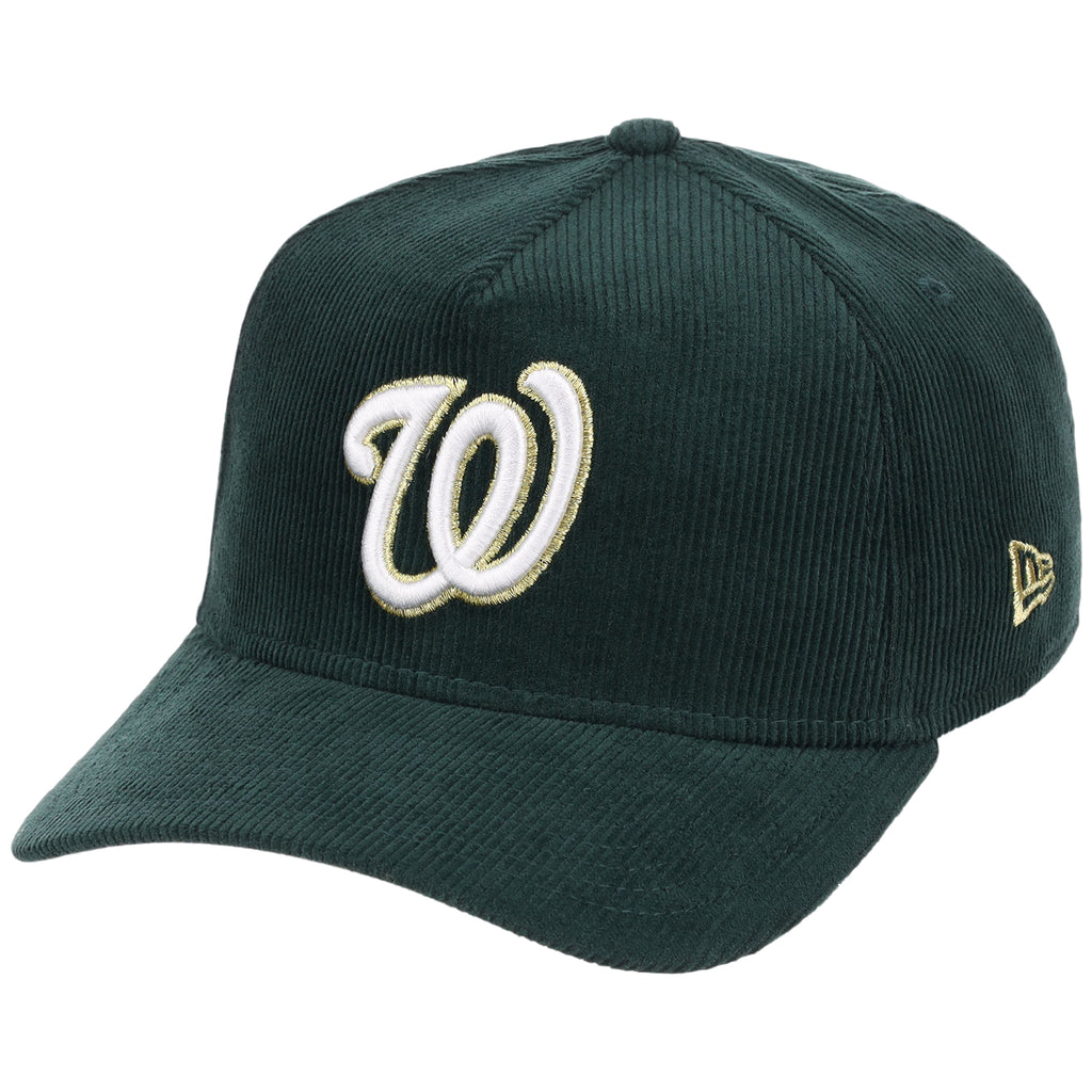 Washington Nationals MLB Dark Green Cord FASHION CORE New Era 9FORTY A-Frame