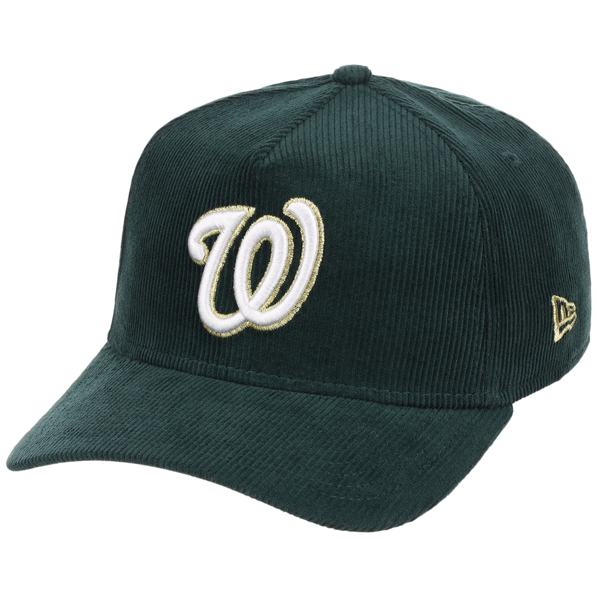 Washington Nationals MLB Dark Green Cord FASHION CORE New Era 9FORTY A-Frame