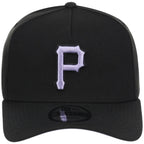 Pittsburgh Pirates MLB Black x Lavender FASHION CORE New Era 9FORTY A-Frame