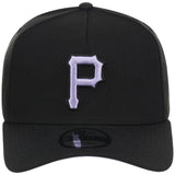 Pittsburgh Pirates MLB Black x Lavender FASHION CORE New Era 9FORTY A-Frame