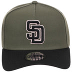 San Diego Padres MLB Olive x Black & Pink FASHION CORE New Era 9FORTY A-Frame