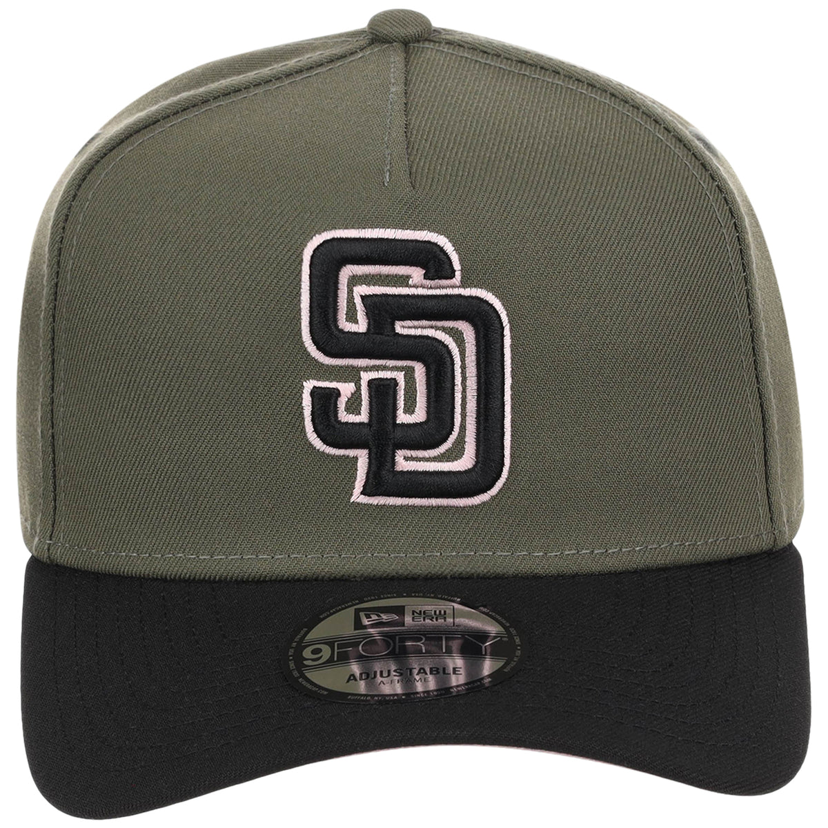 San Diego Padres MLB Olive x Black & Pink FASHION CORE New Era 9FORTY A-Frame