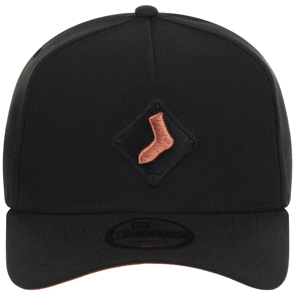 Chicago White Sox MLB Black x Rust FASHION CORE New Era 9FORTY A-Frame