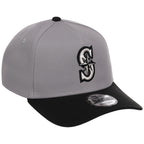Seattle Mariners MLB Gray x Black FASHION CORE New Era 9FORTY A-Frame
