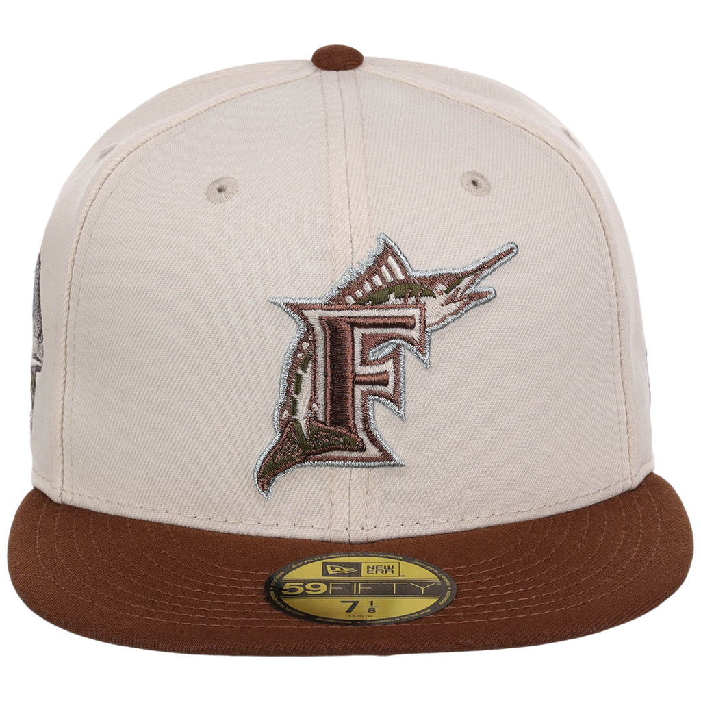 Florida Marlins MLB Auburn Cream New Era 59FIFTY