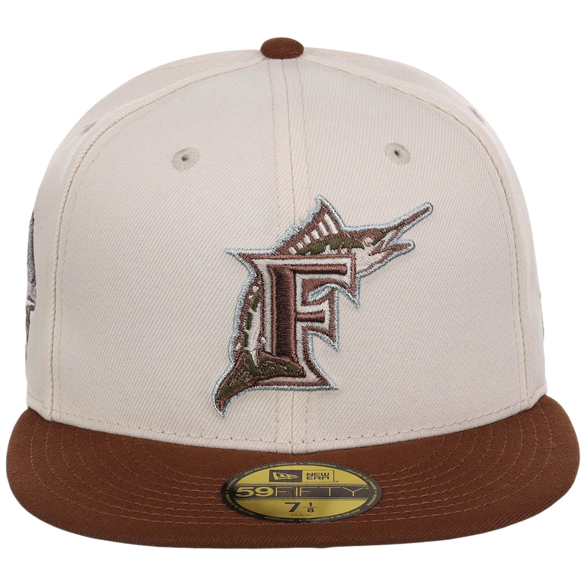 Florida Marlins MLB Auburn Cream New Era 59FIFTY