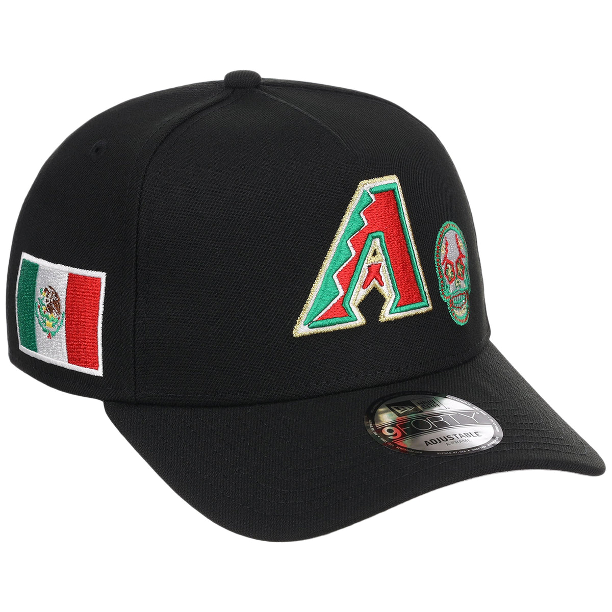 Arizona Diamondbacks Phoenix Crown the City New Era 9FORTY A-Frame (Black/Black)