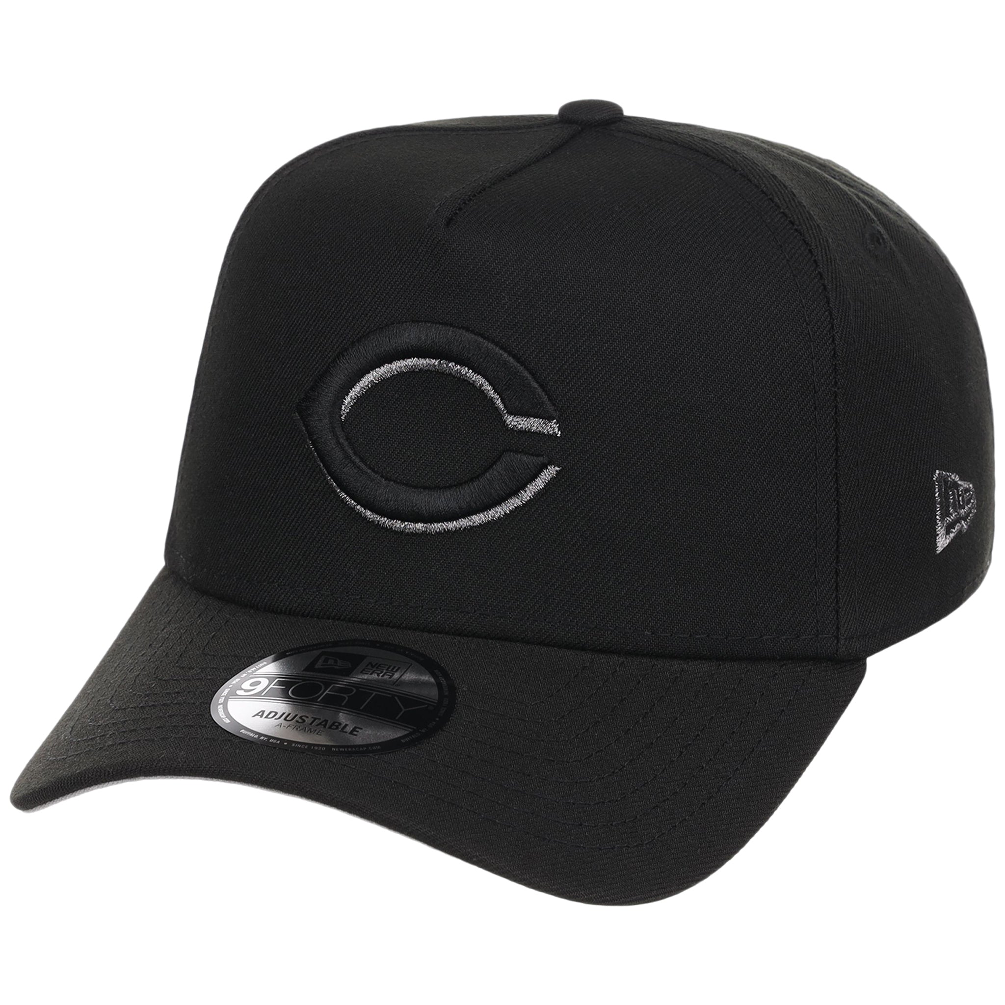 Cincinnati Reds MLB Black x Pewter FASHION CORE New Era 9FORTY A-Frame