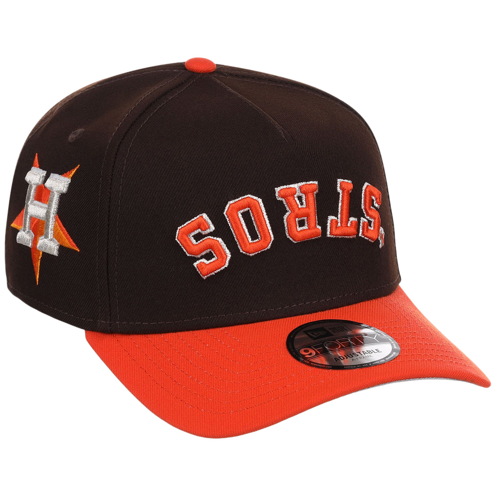 Houston Astros MLB Flipmode 2.0 New Era 9FORTY A-Frame (Black/Orange/Gray)