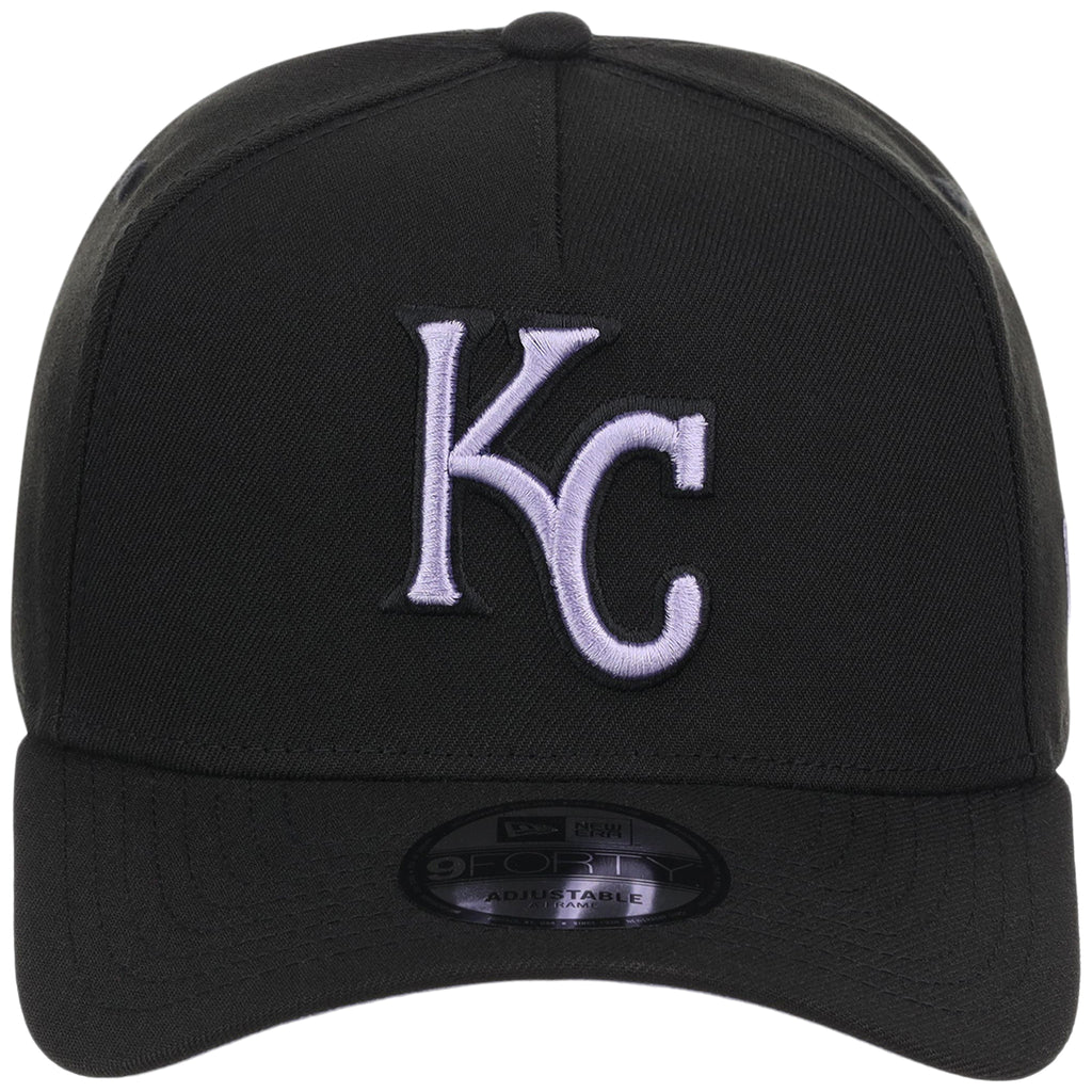 Kansas City Royals MLB Black x Lavender FASHION CORE New Era 9FORTY A-Frame