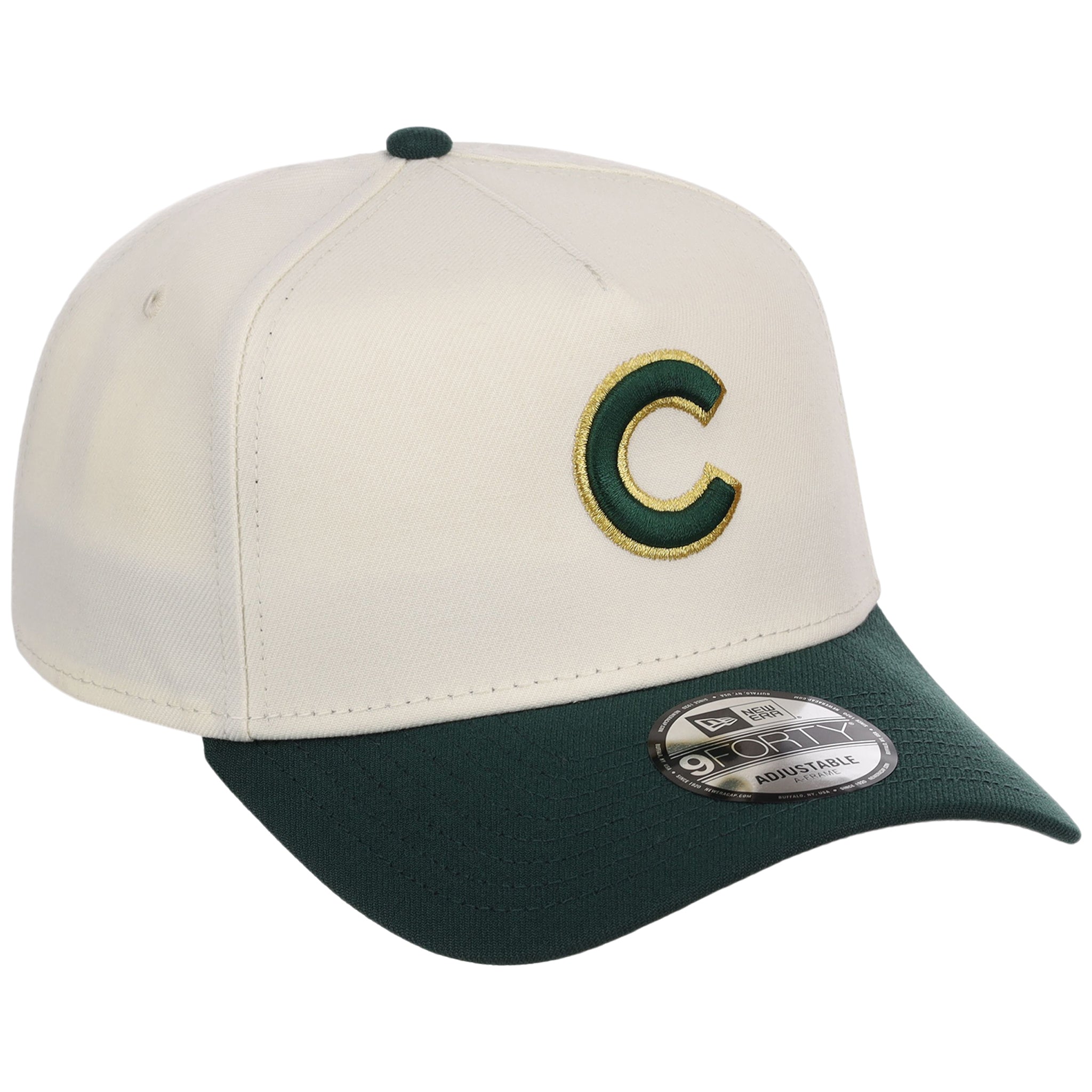 Chicago Cubs MLB Chrome x Dark Green FASHION CORE New Era 9FORTY A-Frame