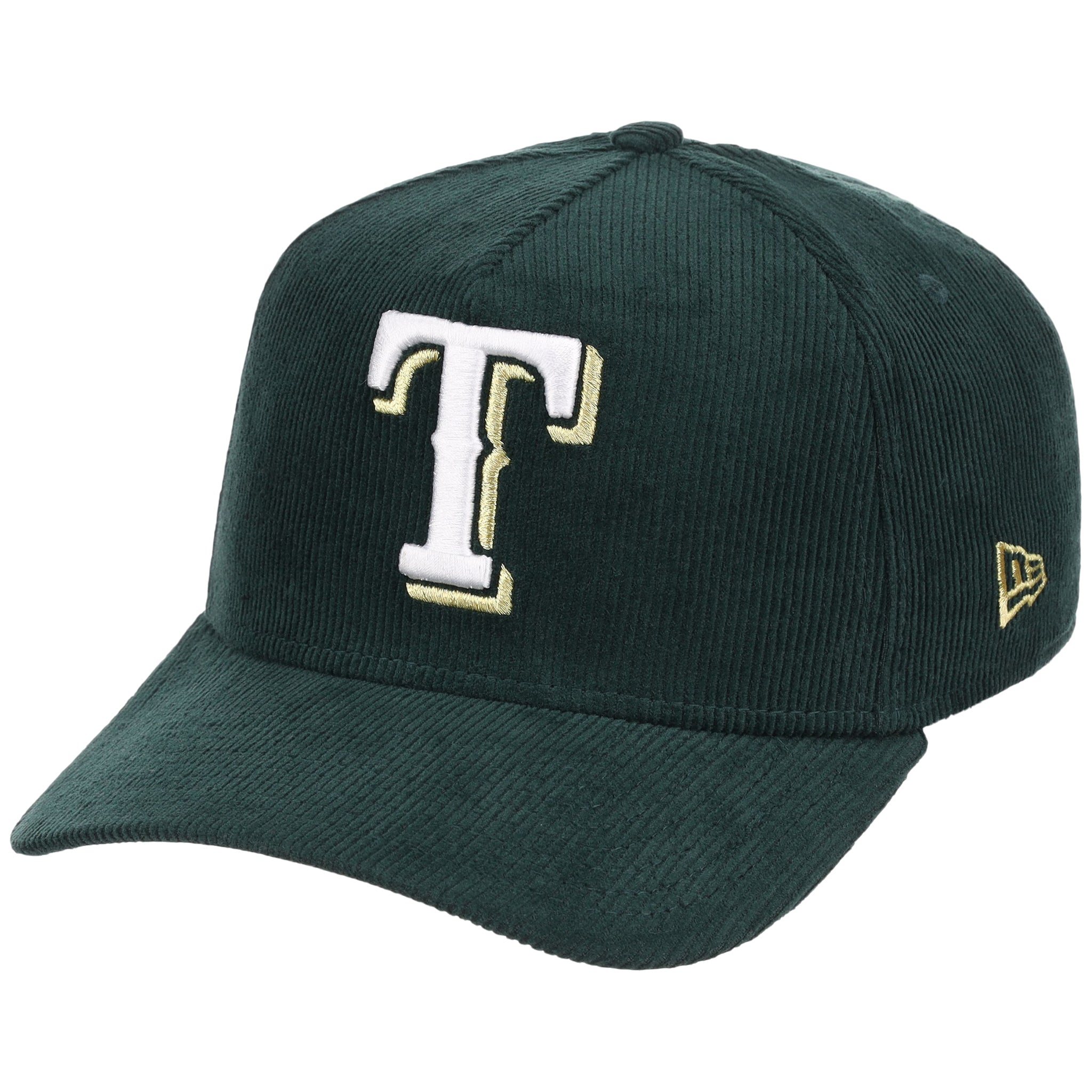 Texas Rangers MLB Dark Green Cord FASHION CORE New Era 9FORTY A-Frame