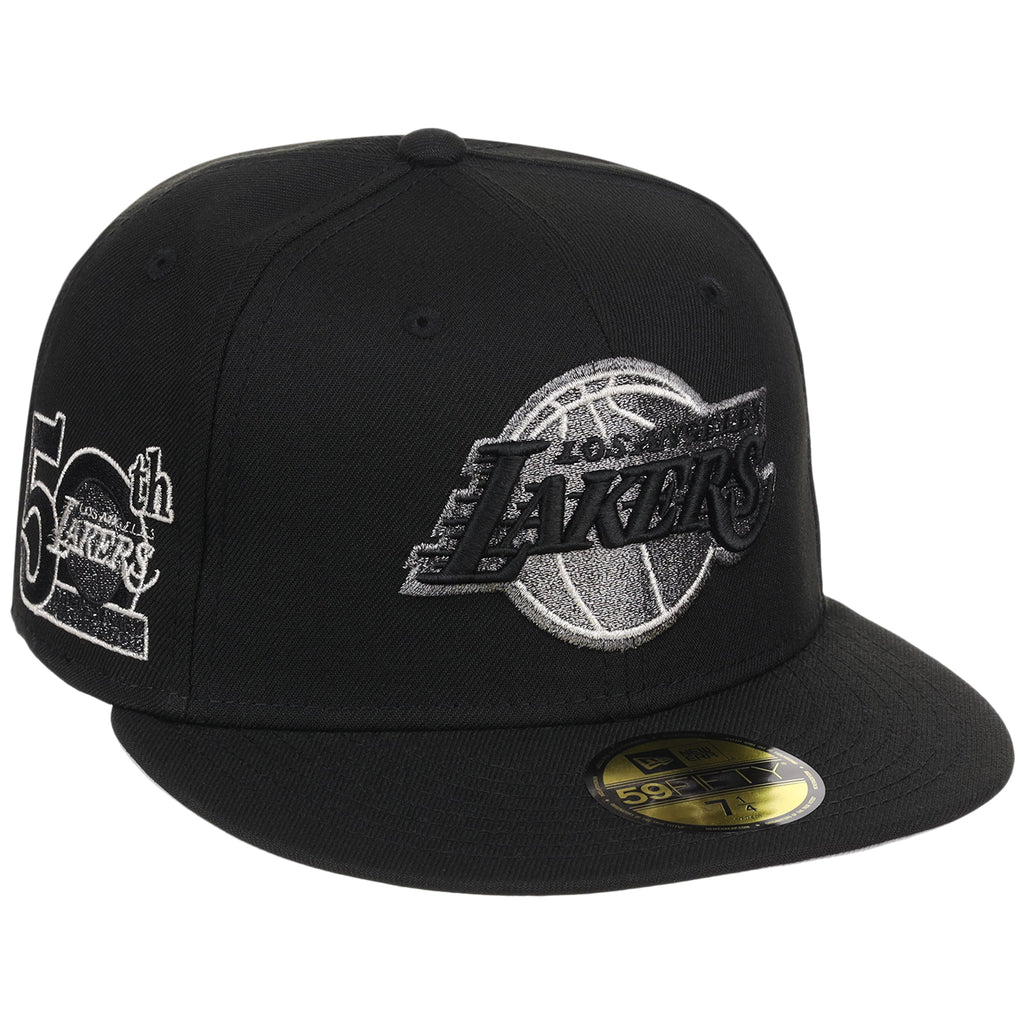Los Angeles Lakers NBA Liquid Titanium New Era 59FIFTY