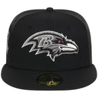 Baltimore Ravens NFL Liquid Titanium New Era 59FIFTY