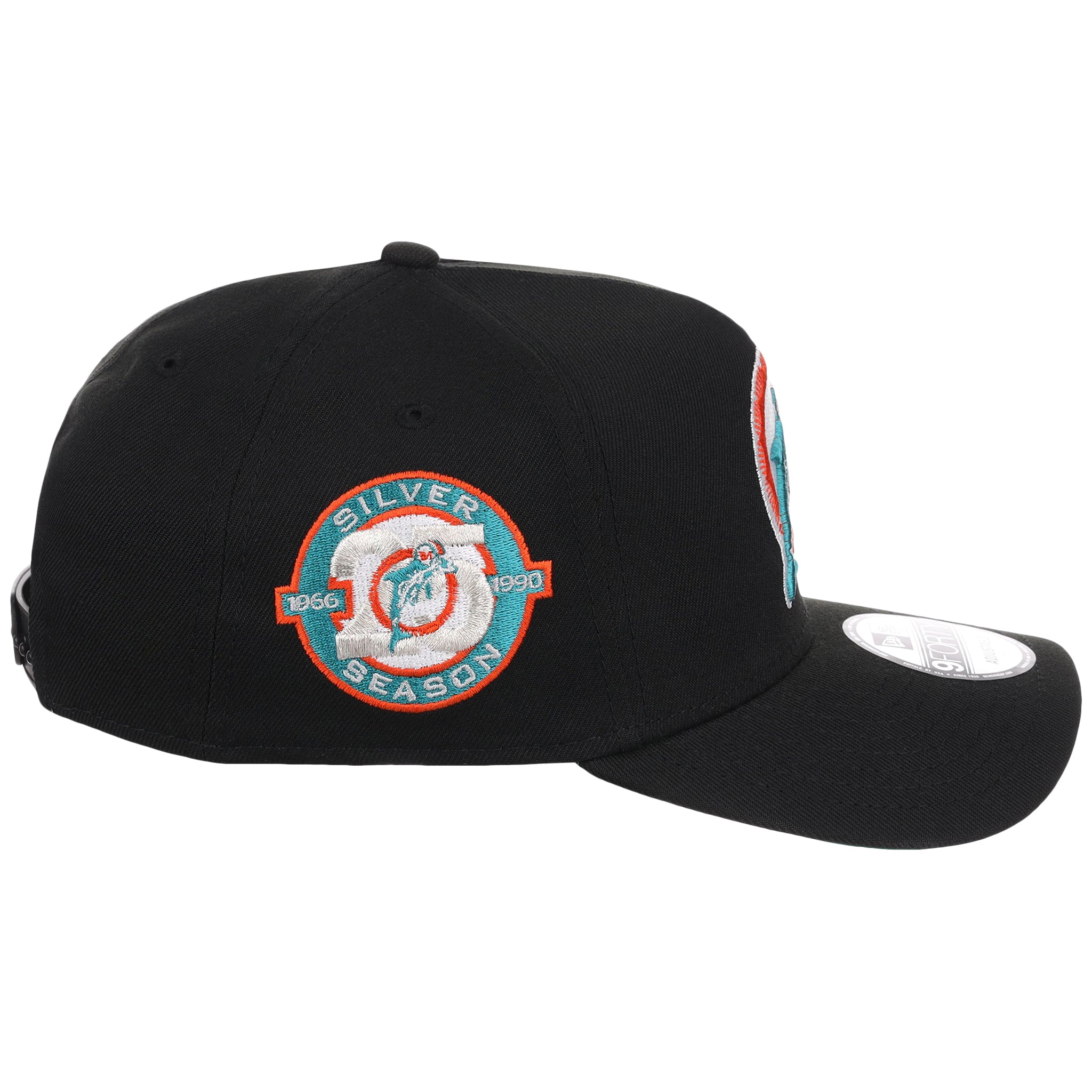 Miami Dolphins NFL Black Dome New Era 9FORTY A-Frame