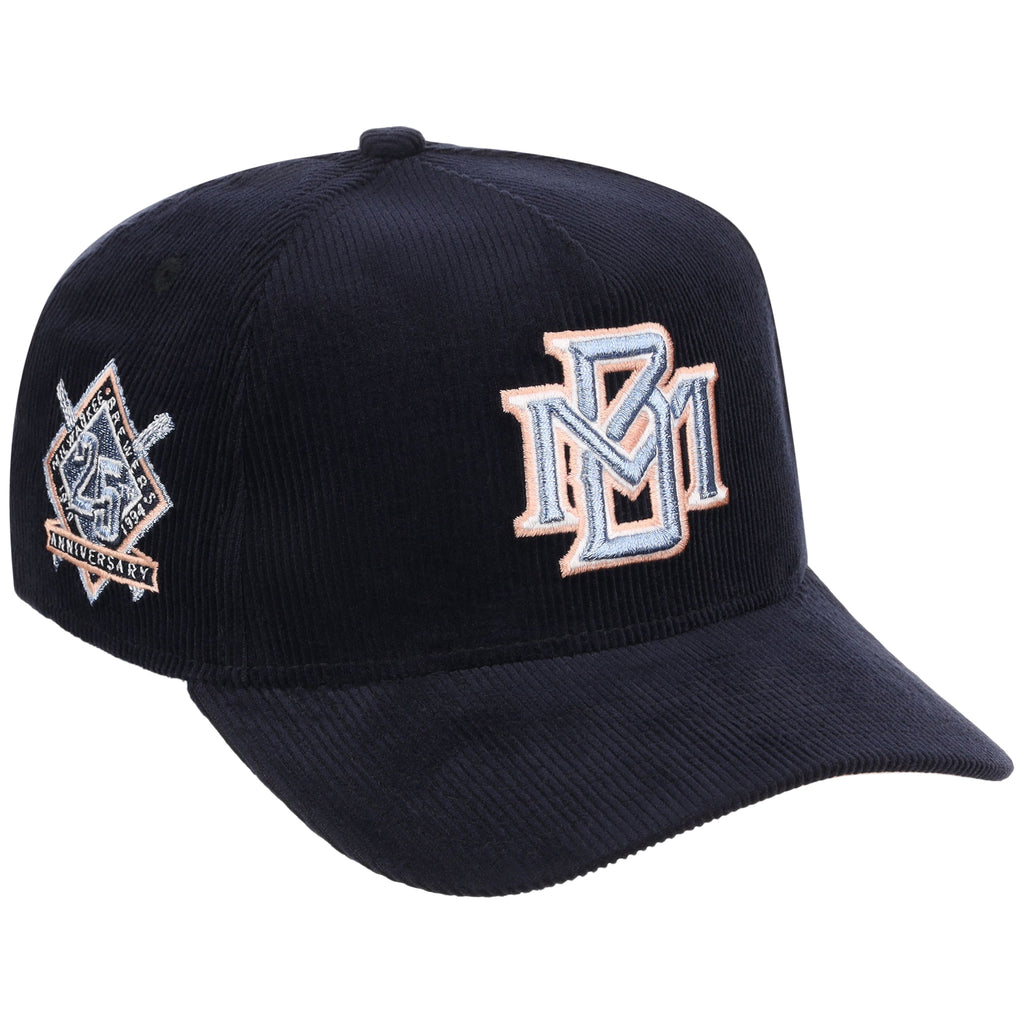Milwaukee Brewers MLB Peach Ice Navy Cord New Era 9FORTY A-Frame – 1