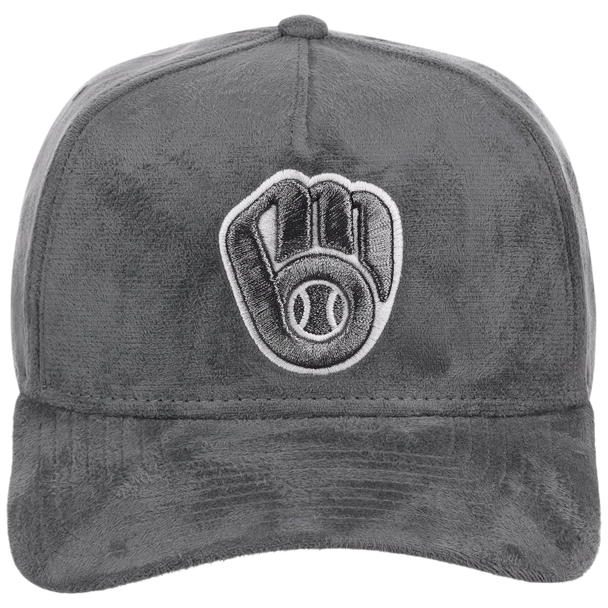 Milwaukee Brewers MLB Gray x Suede FASHION CORE New Era 9FORTY A-Frame