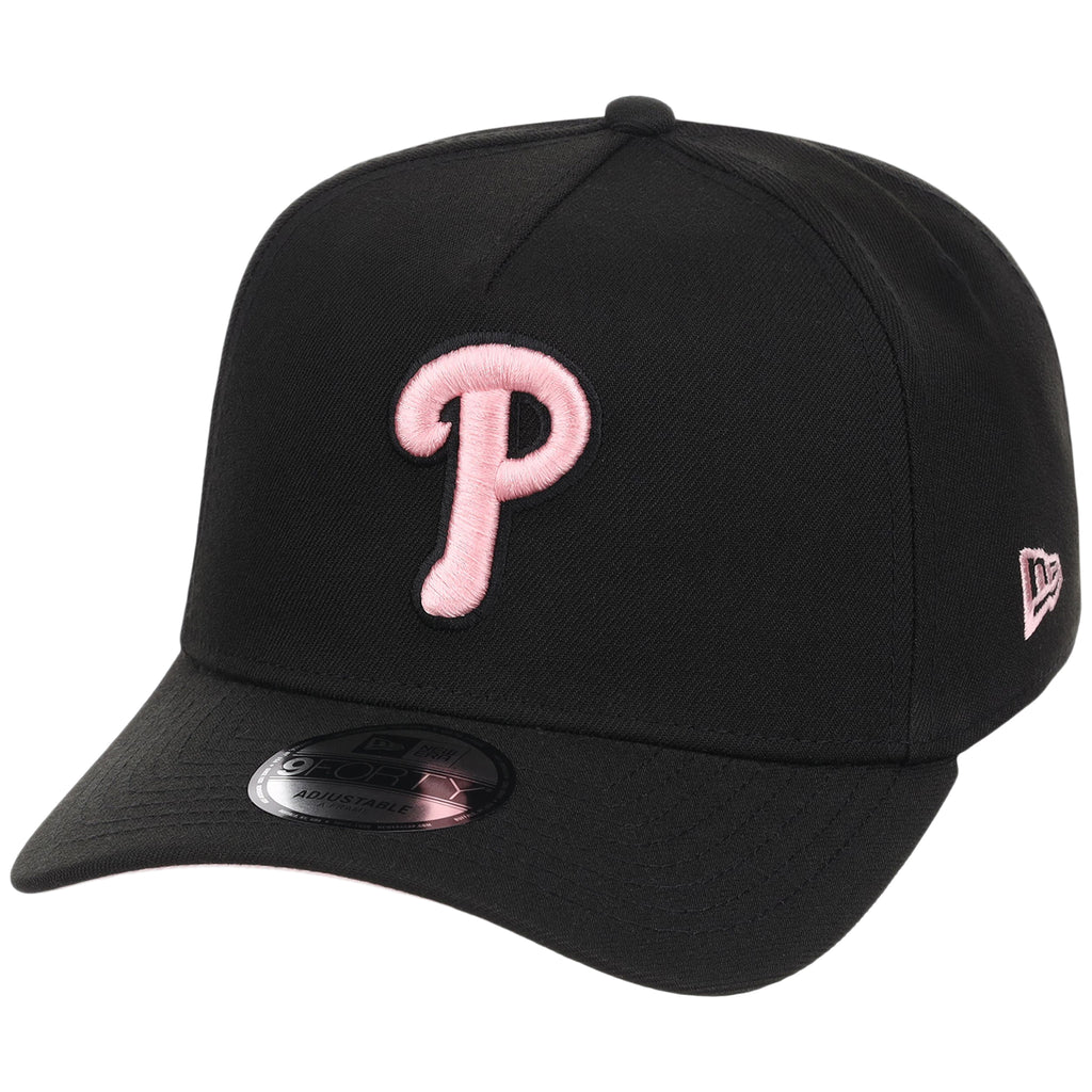 Philadelphia Phillies MLB Black x Pink FASHION CORE New Era 9FORTY A-Frame