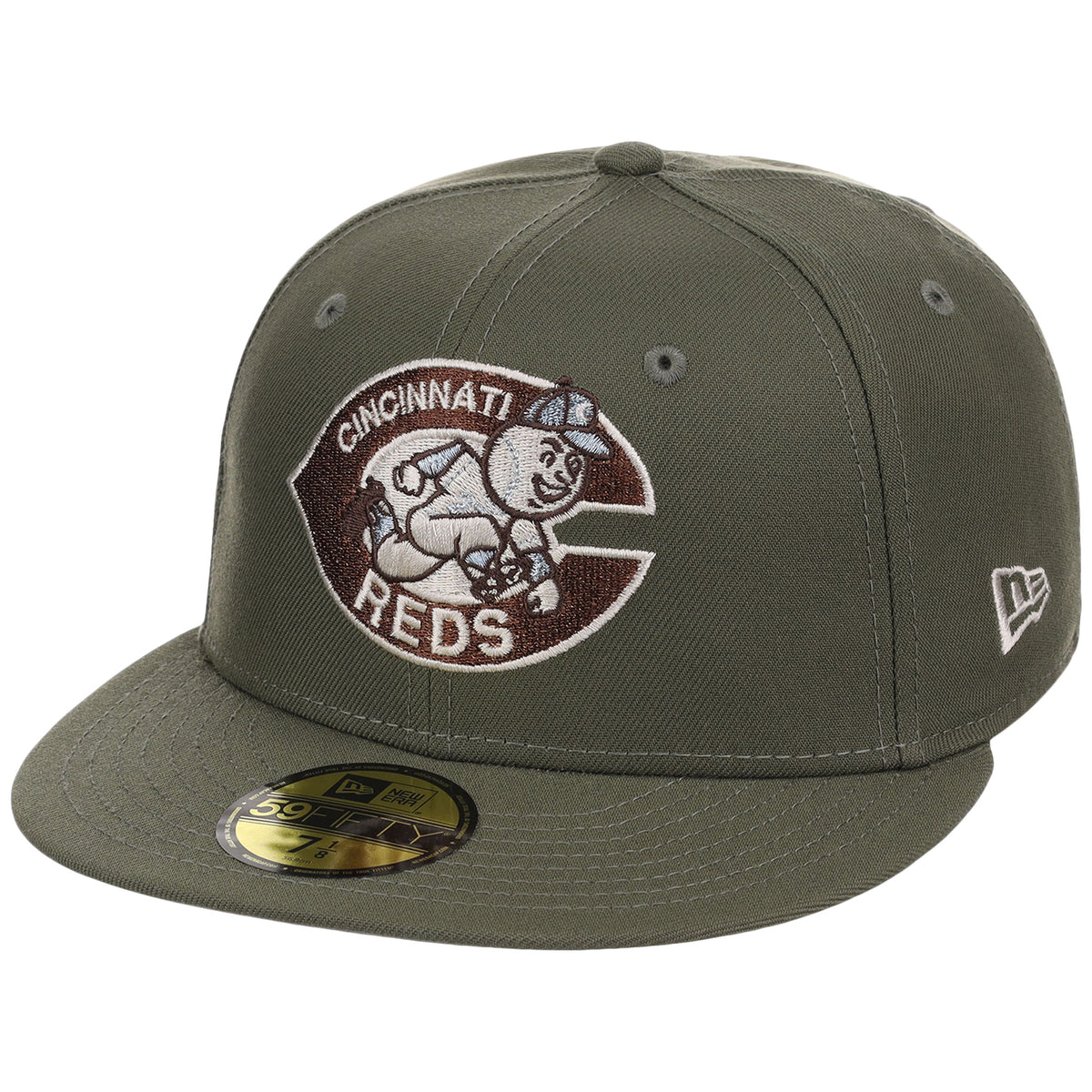 Cincinnati Reds MLB Olive Alloy New Era 59FIFTY