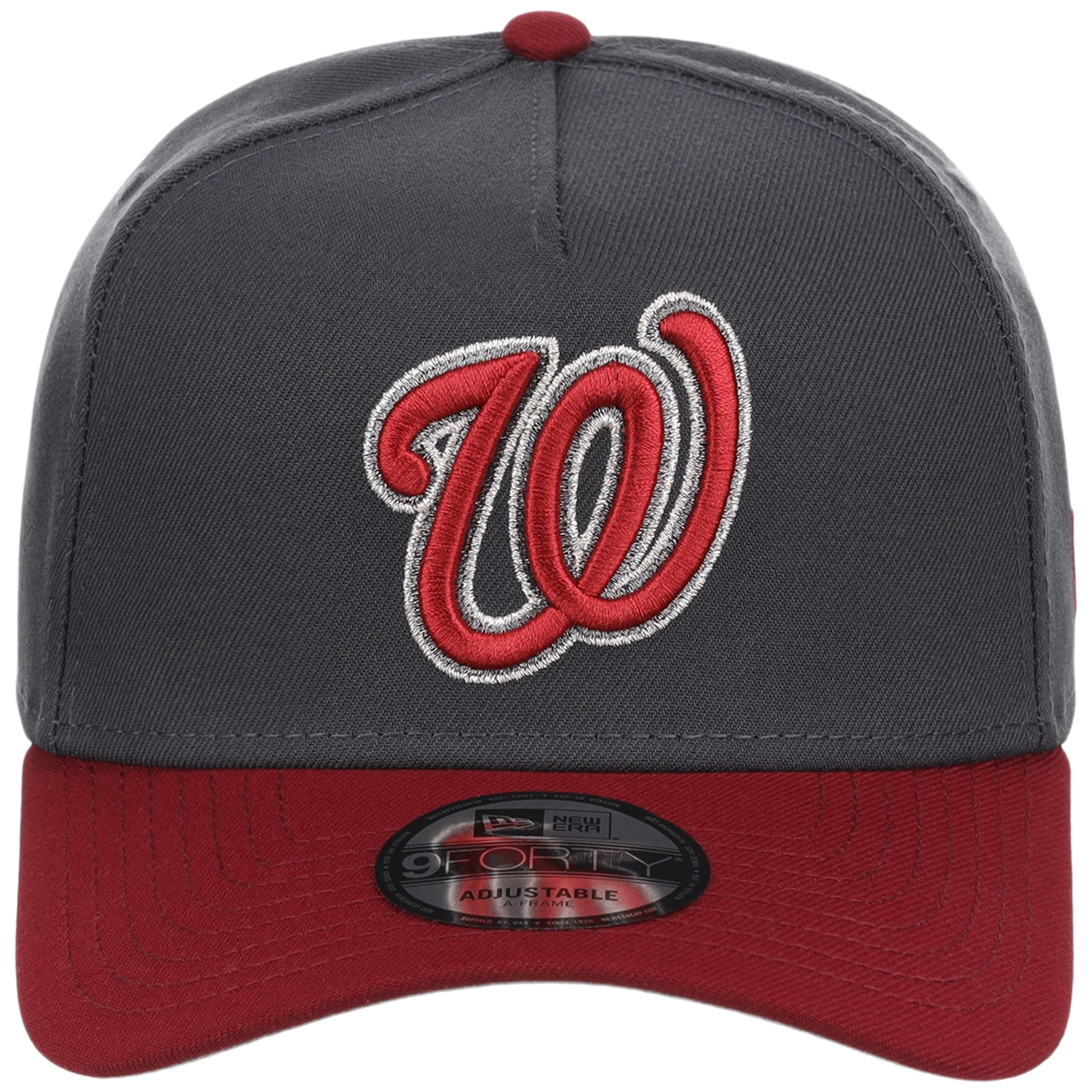 Washington Nationals MLB Graphite x Cardinal FASHION CORE New Era 9FORTY A-Frame