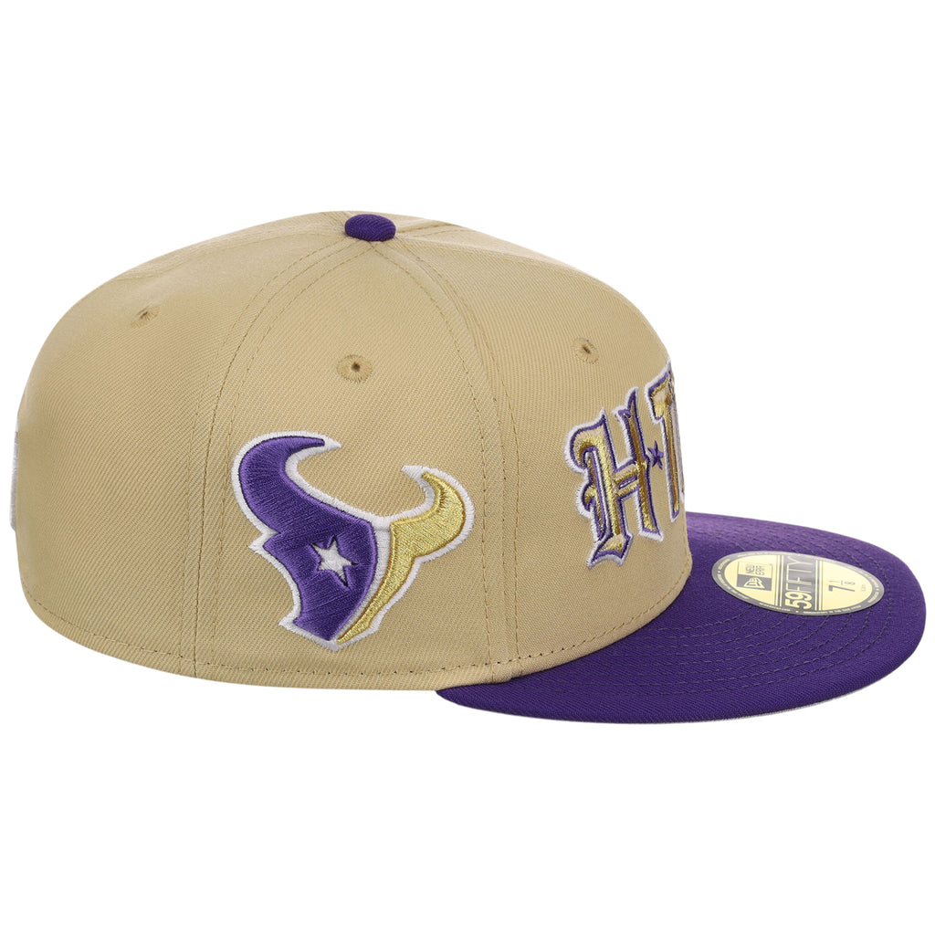 Houston Texans Side A: Track One New Era 59FIFTY (Gold/Purple)