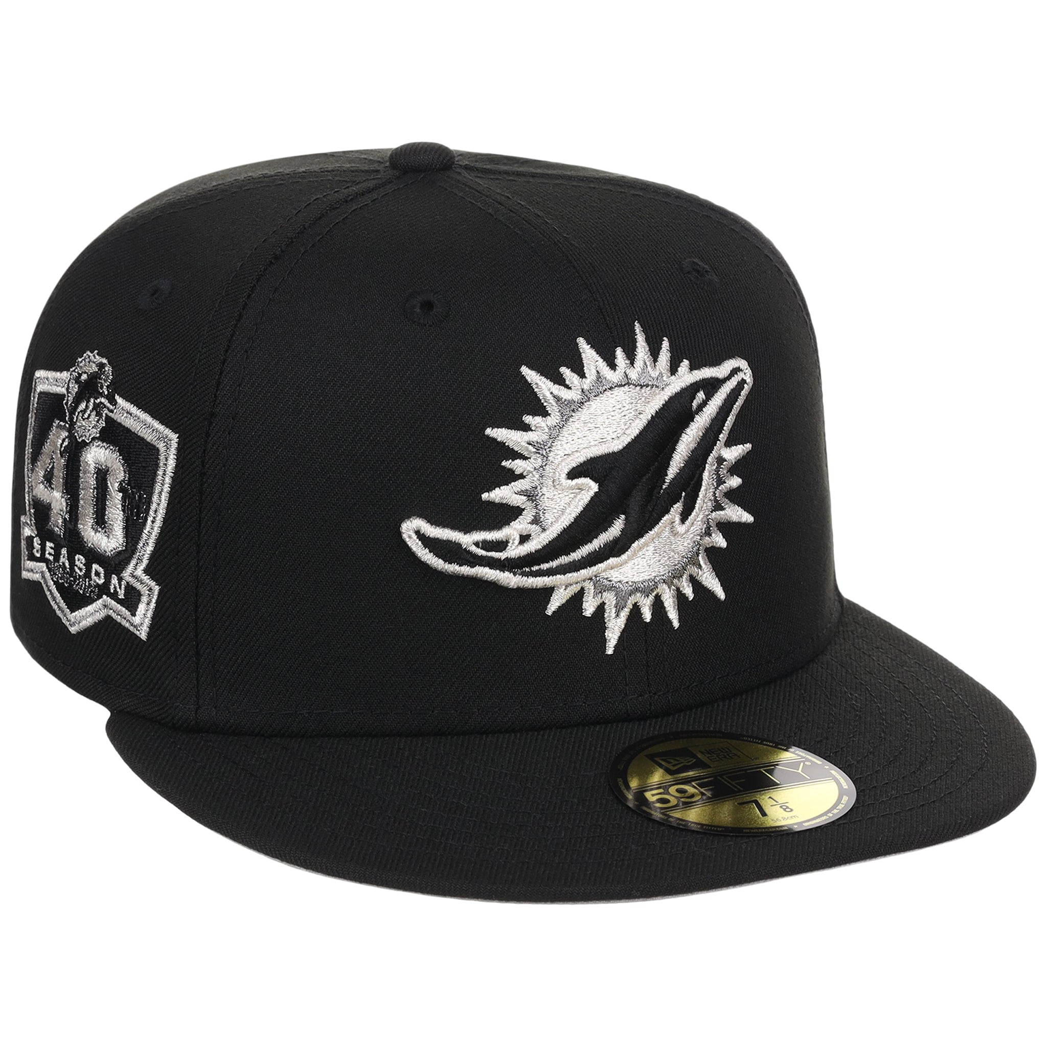 Miami Dolphins NFL Liquid Titanium New Era 59FIFTY