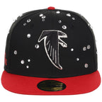 Atlanta Falcons Quavo Georgia Pack Collection - New Era 59FIFTY "Iced Out" (Black/Red)