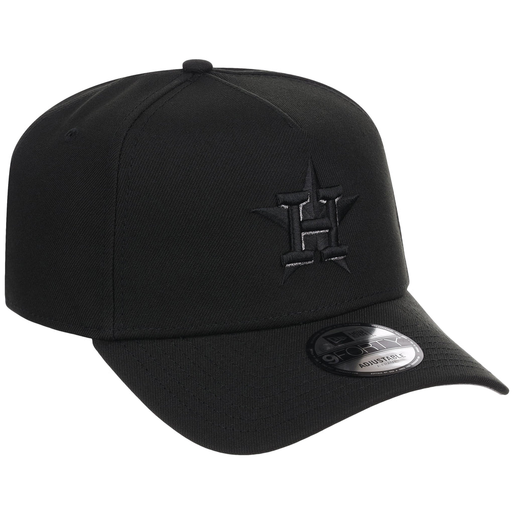 Houston Astros MLB Black x Pewter FASHION CORE New Era 9FORTY A-Frame