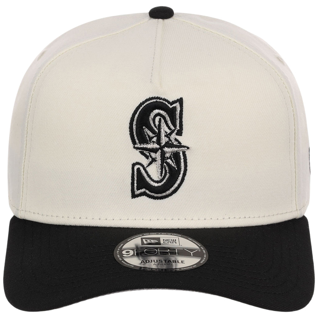 Seattle Mariners MLB Chrome x Black FASHION CORE New Era 9FORTY A-Frame