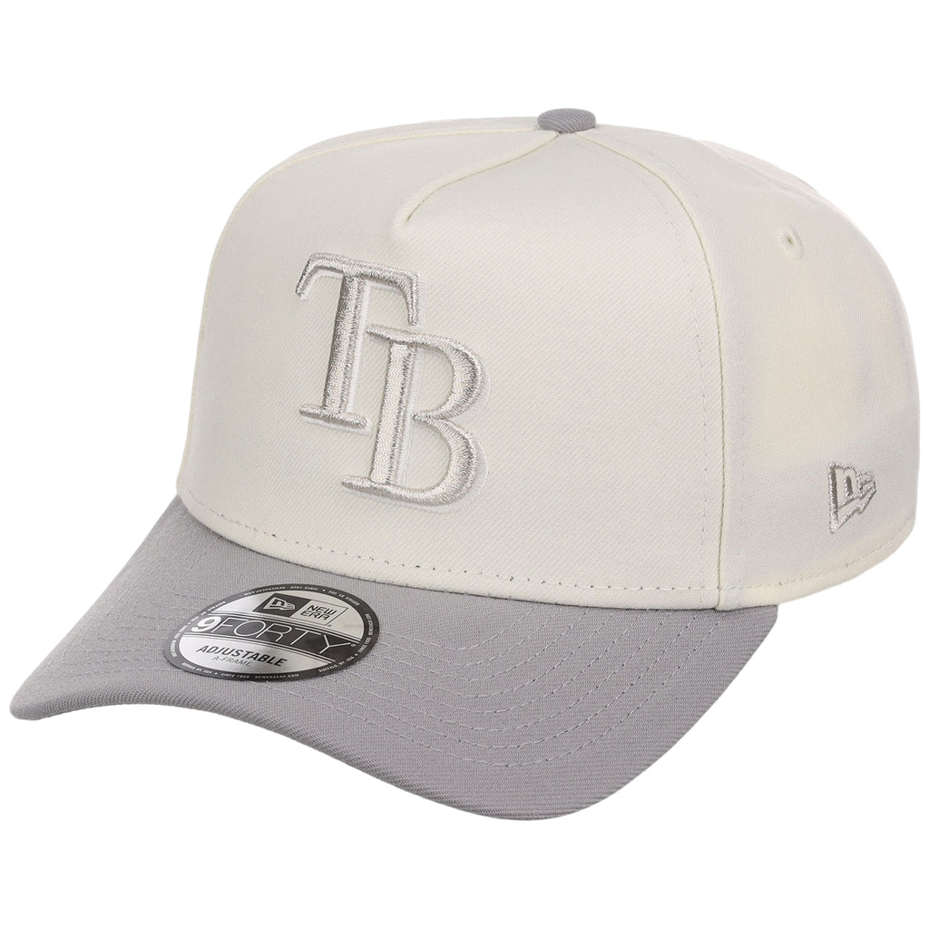 Tampa Bay Rays MLB Chrome x Gray FASHION CORE New Era 9FORTY A-Frame