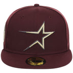 Houston Astros Julieta 2.0 'The Chapters' New Era 59FIFTY Collection (Maroon/Maroon)