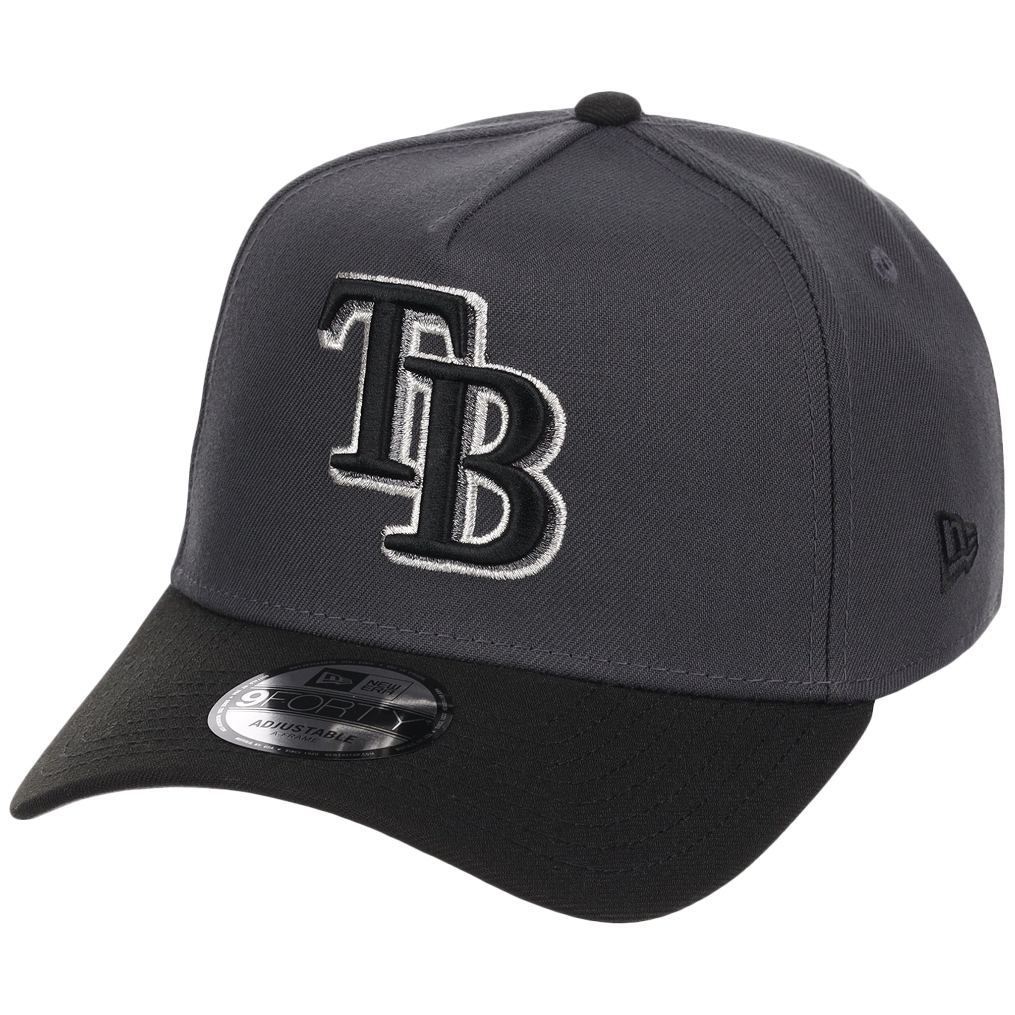 Tampa Bay Rays MLB Graphite x Black FASHION CORE New Era 9FORTY A-Frame
