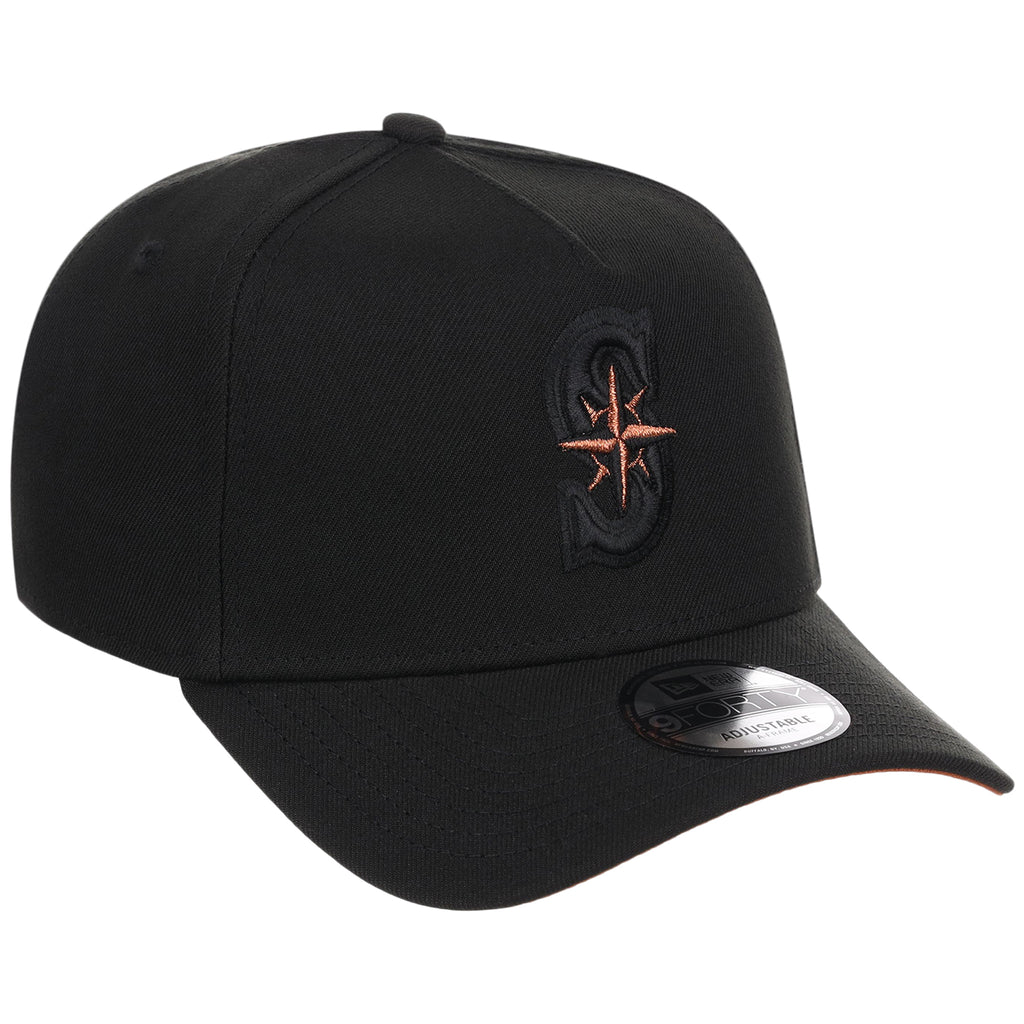 Seattle Mariners MLB Black x Rust FASHION CORE New Era 9FORTY A-Frame