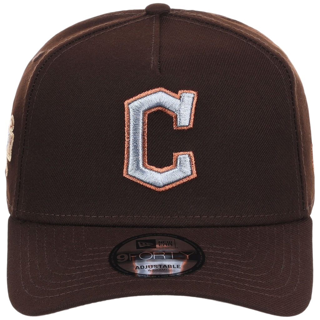 Cleveland Guardians MLB Frosted Bark New Era 9FORTY A-Frame