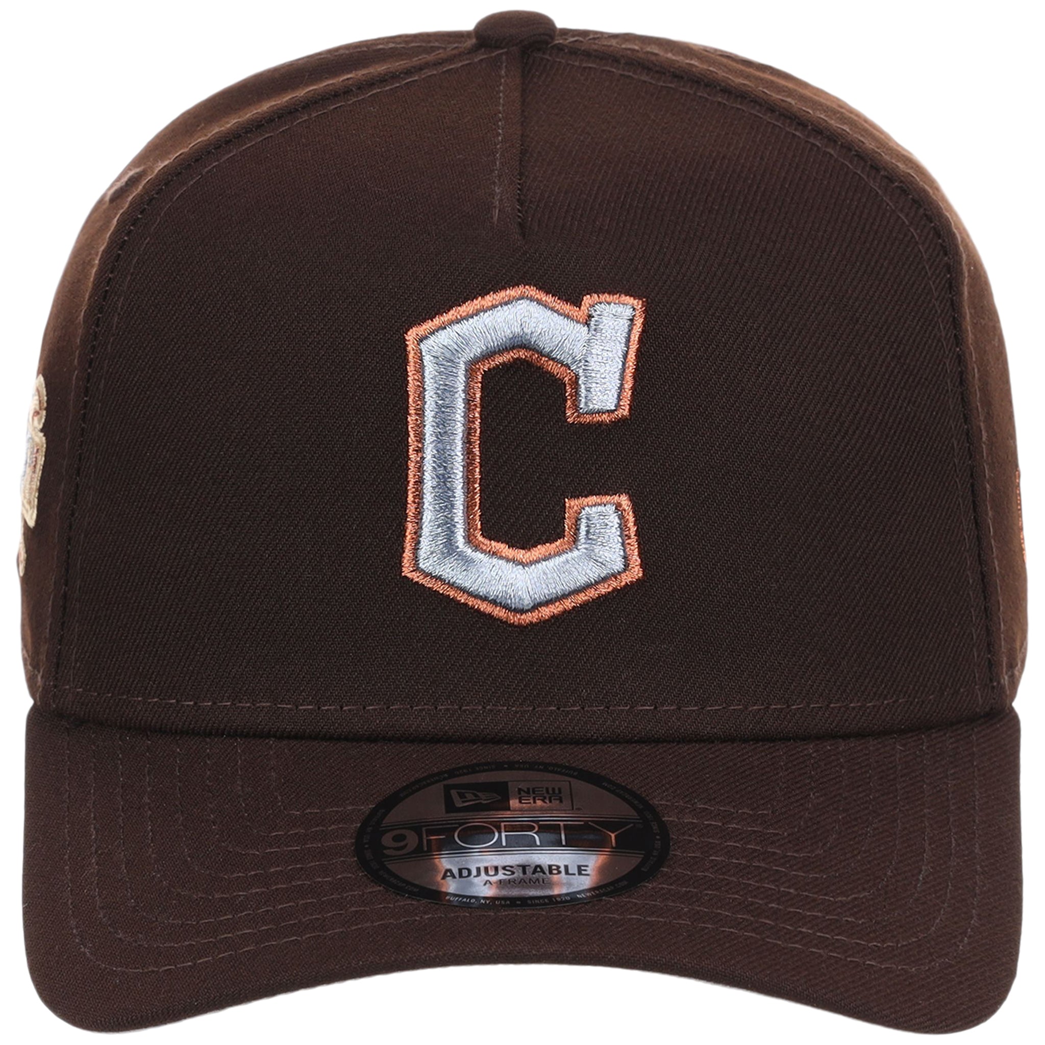 Cleveland Guardians MLB Frosted Bark New Era 9FORTY A-Frame