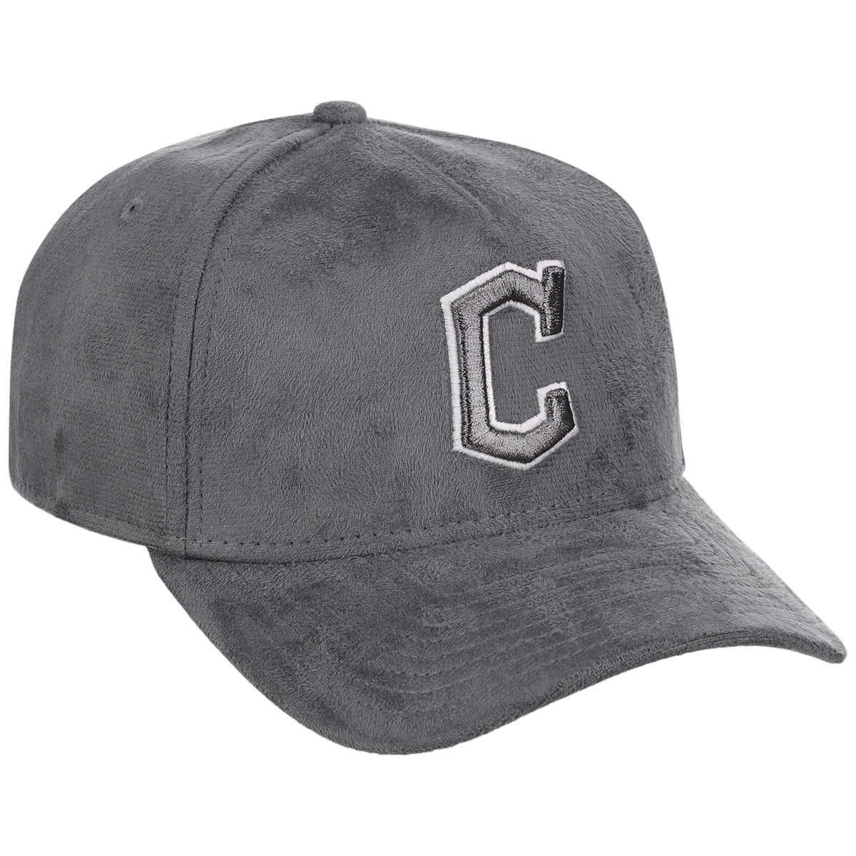 Cleveland Indians MLB Gray x Suede FASHION CORE New Era 9FORTY A-Frame