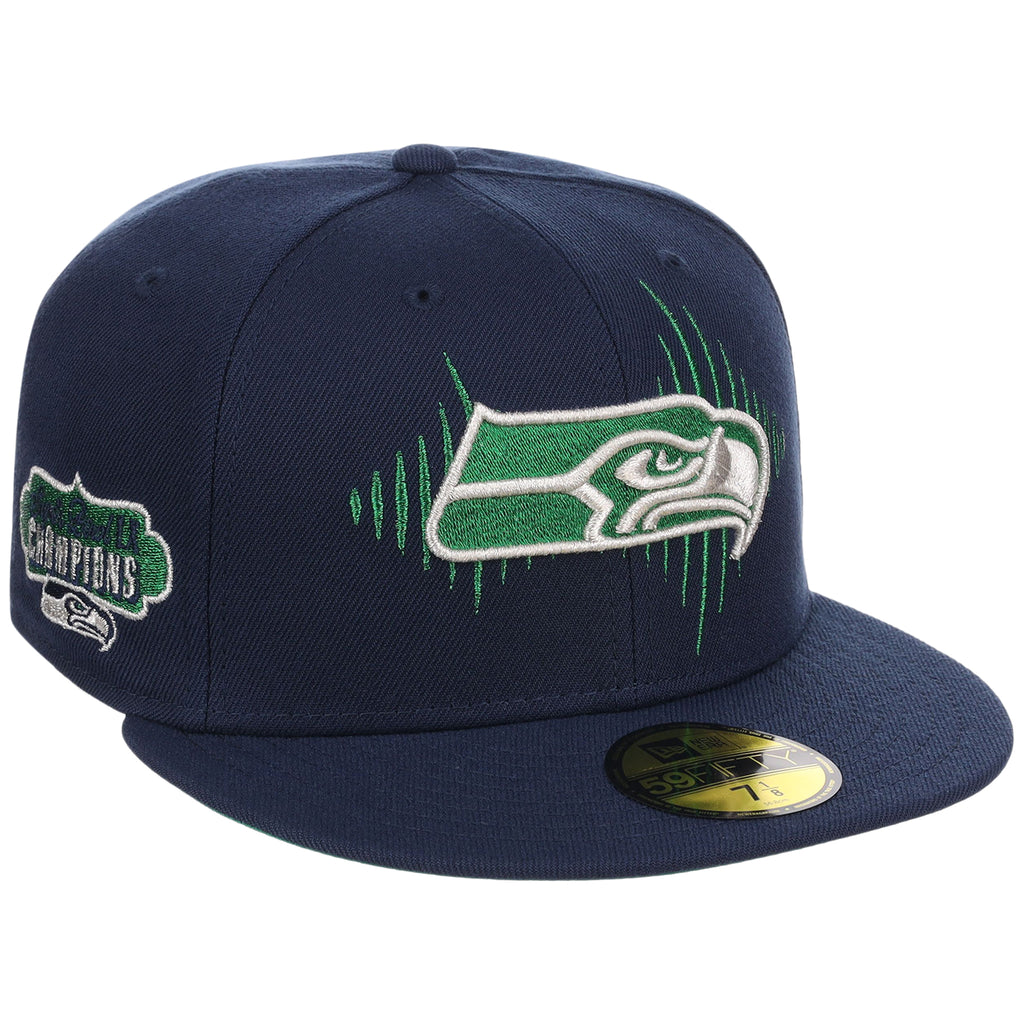 Seattle Seahawks Seattle Variety Pack New Era 59FIFTY (Navy/Navy)