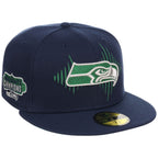 Seattle Seahawks Seattle Variety Pack New Era 59FIFTY (Navy/Navy)