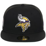 Minnesota Vikings NFL Black Dome New Era 59FIFTY
