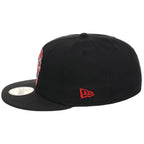Anaheim Angels Crown the City New Era 59FIFTY Skull (Black/Black/Gray)