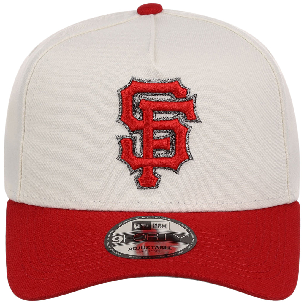 San Francisco Giants MLB Chrome x Red FASHION CORE New Era 9FORTY A-Frame
