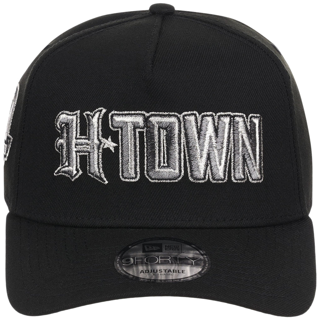 Houston Texans 'H-Town' (Black/Black) Houston Crown the City New Era 9FORTY A-Frame