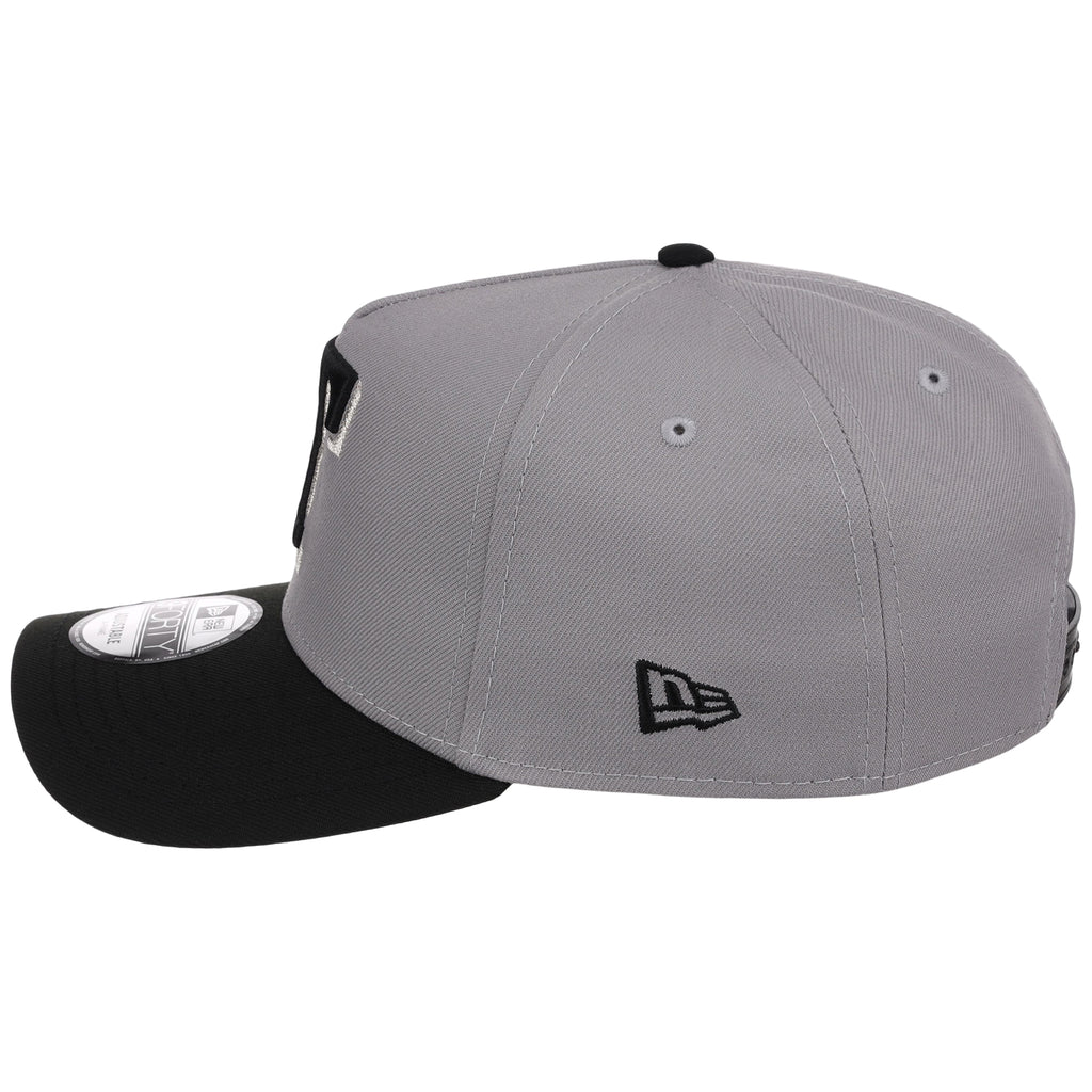 Texas Rangers MLB Gray x Black FASHION CORE New Era 9FORTY A-Frame