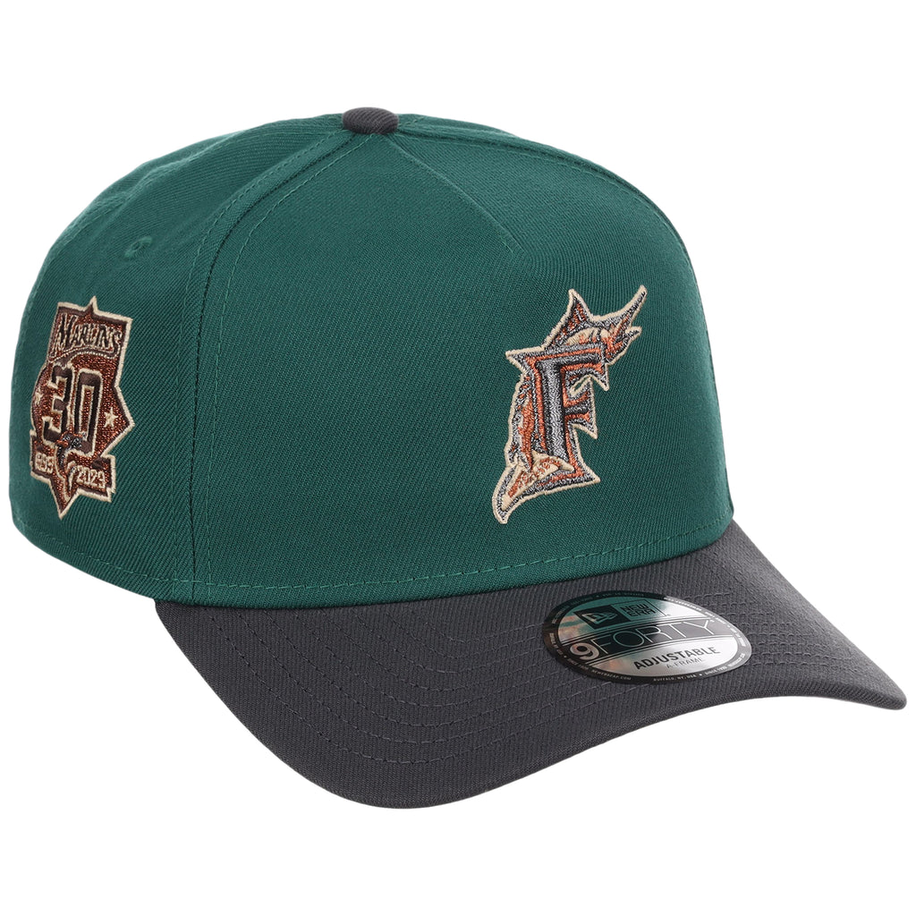 Florida Marlins MLB Emerald Graphite New Era 9FORTY