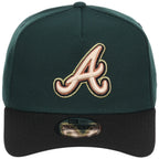 Atlanta Braves MLB Dark Green x Black FASHION CORE New Era 9FORTY A-Frame