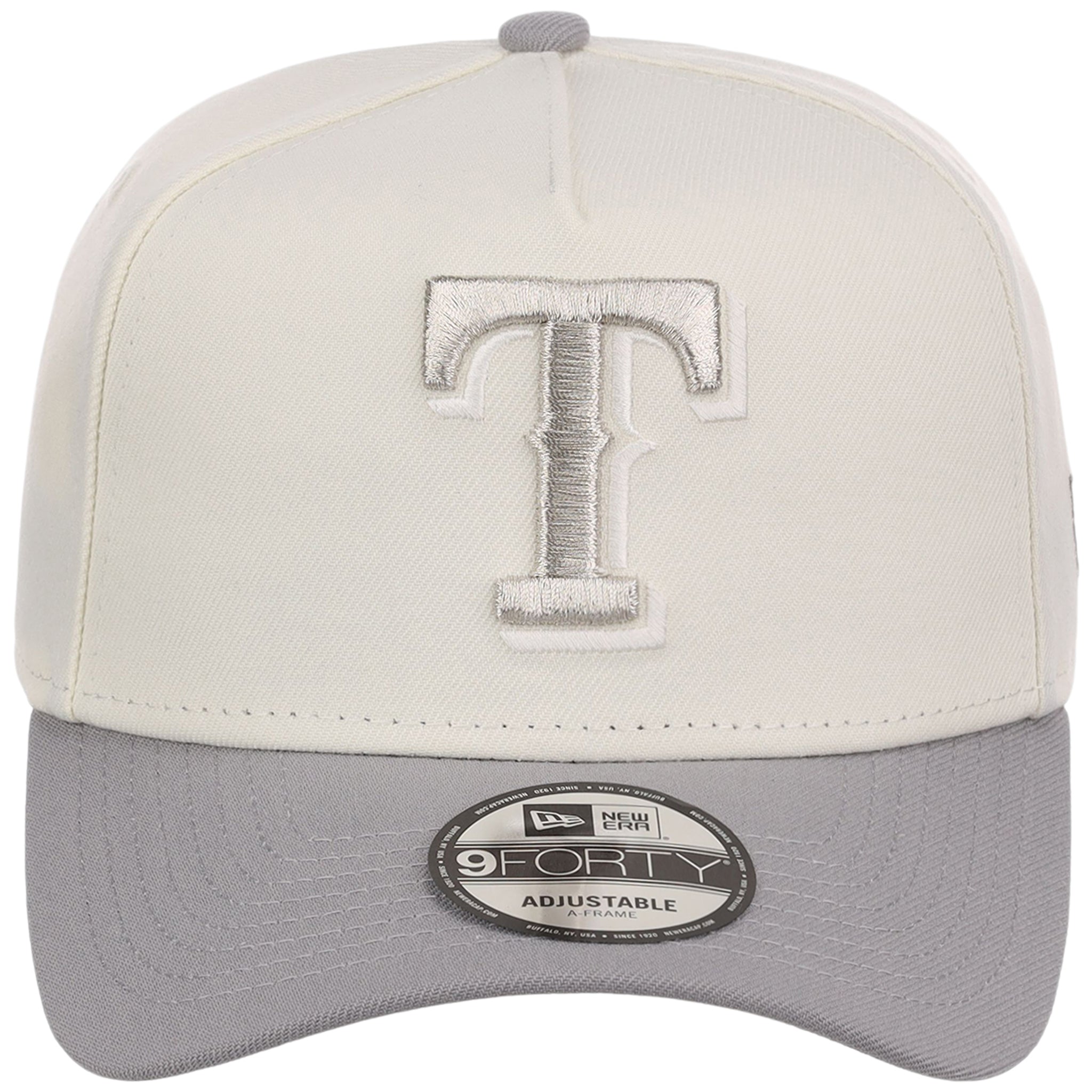Texas Rangers MLB Chrome x Gray FASHION CORE New Era 9FORTY A-Frame