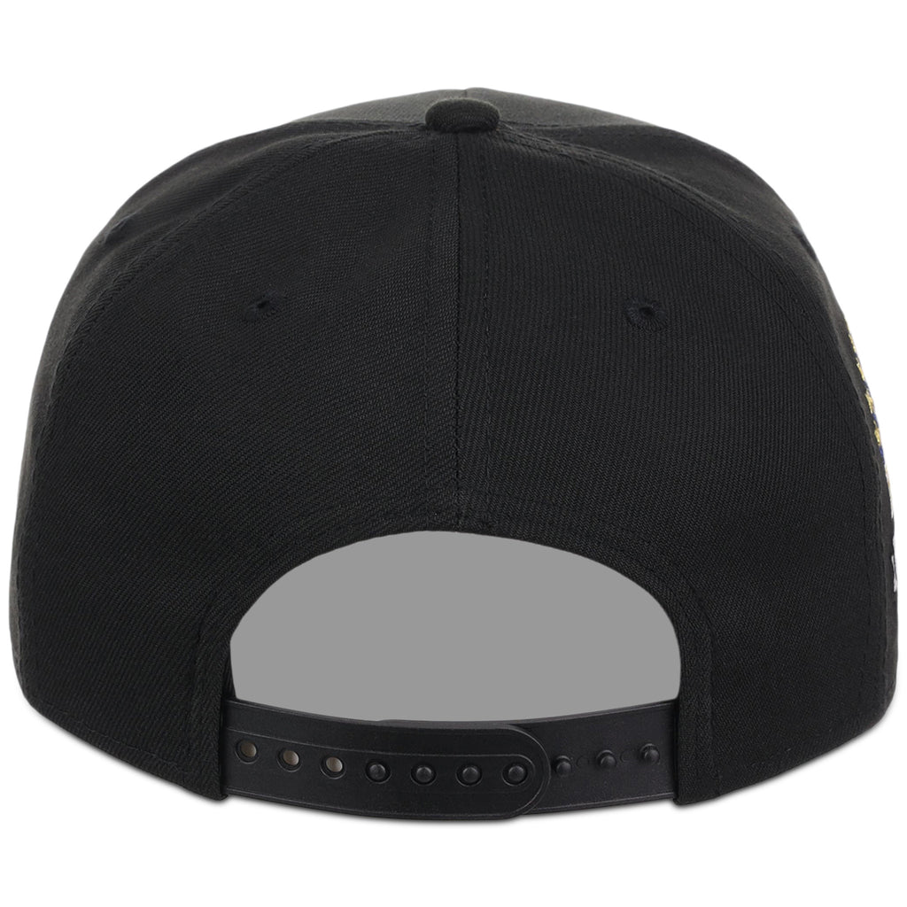 Chicago Cubs MLB Flipmode 2.0 Black Dome New Era 9FORTY A-Frame (Black/Black/Kelly Green)