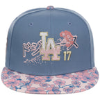 Los Angeles Dodgers Pacific Canvas New Era 59FIFTY (Indigo/Floral)
